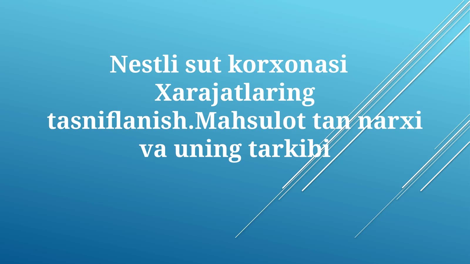 Nestlé sut zavodi
