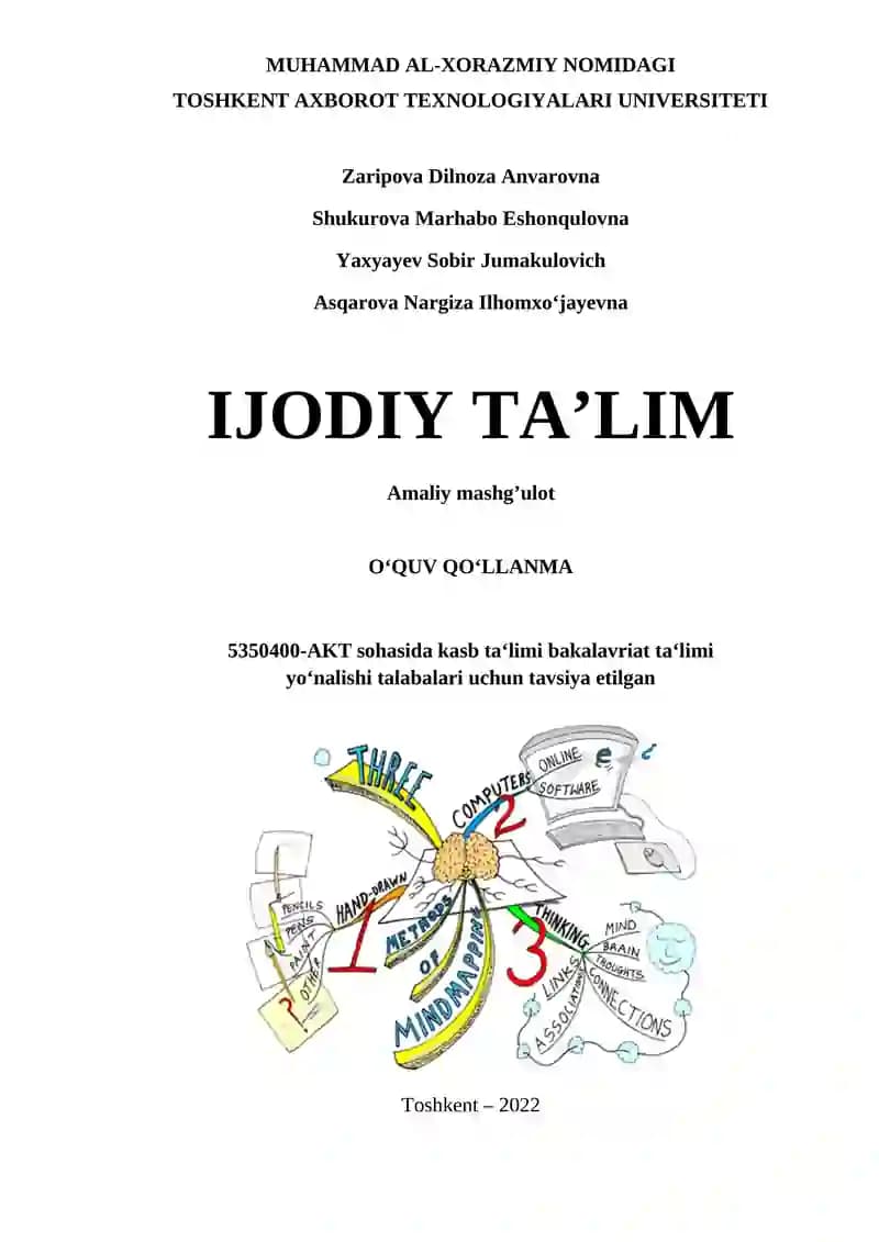 IJODIY TA’LIM O‘QUV QO‘LLANMA