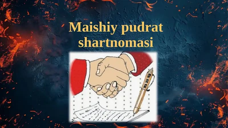 Maishiypudrat shartnomasi
