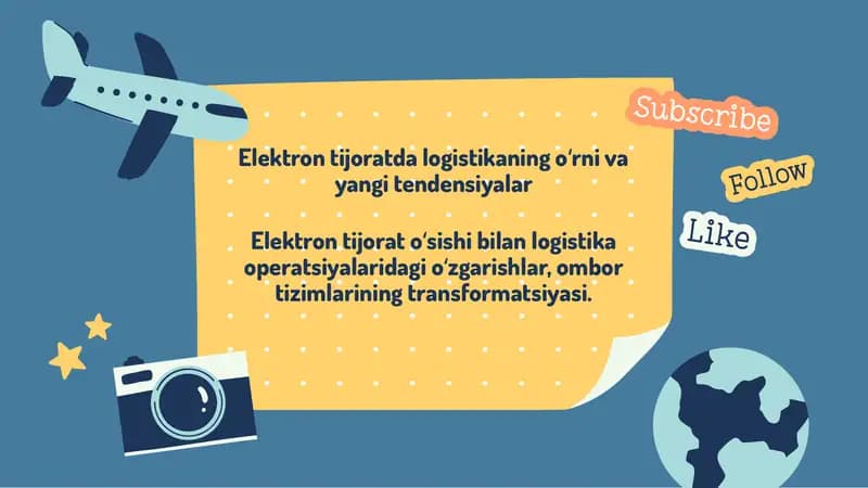 Elektron Tijoratda Logistika