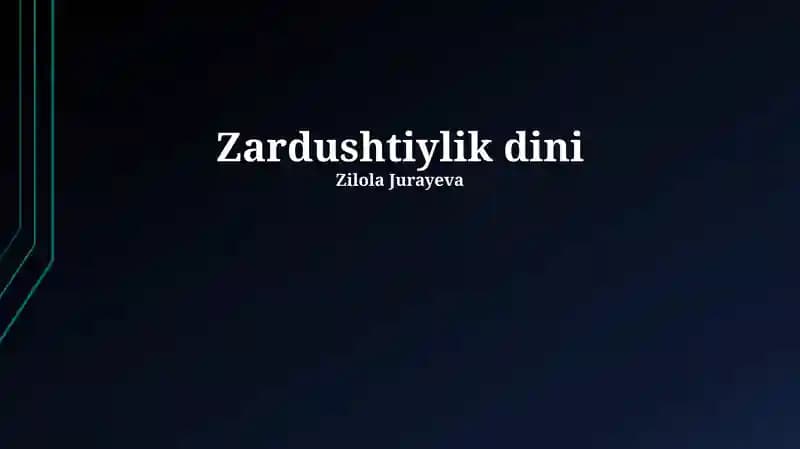 Zardushtiylik dini