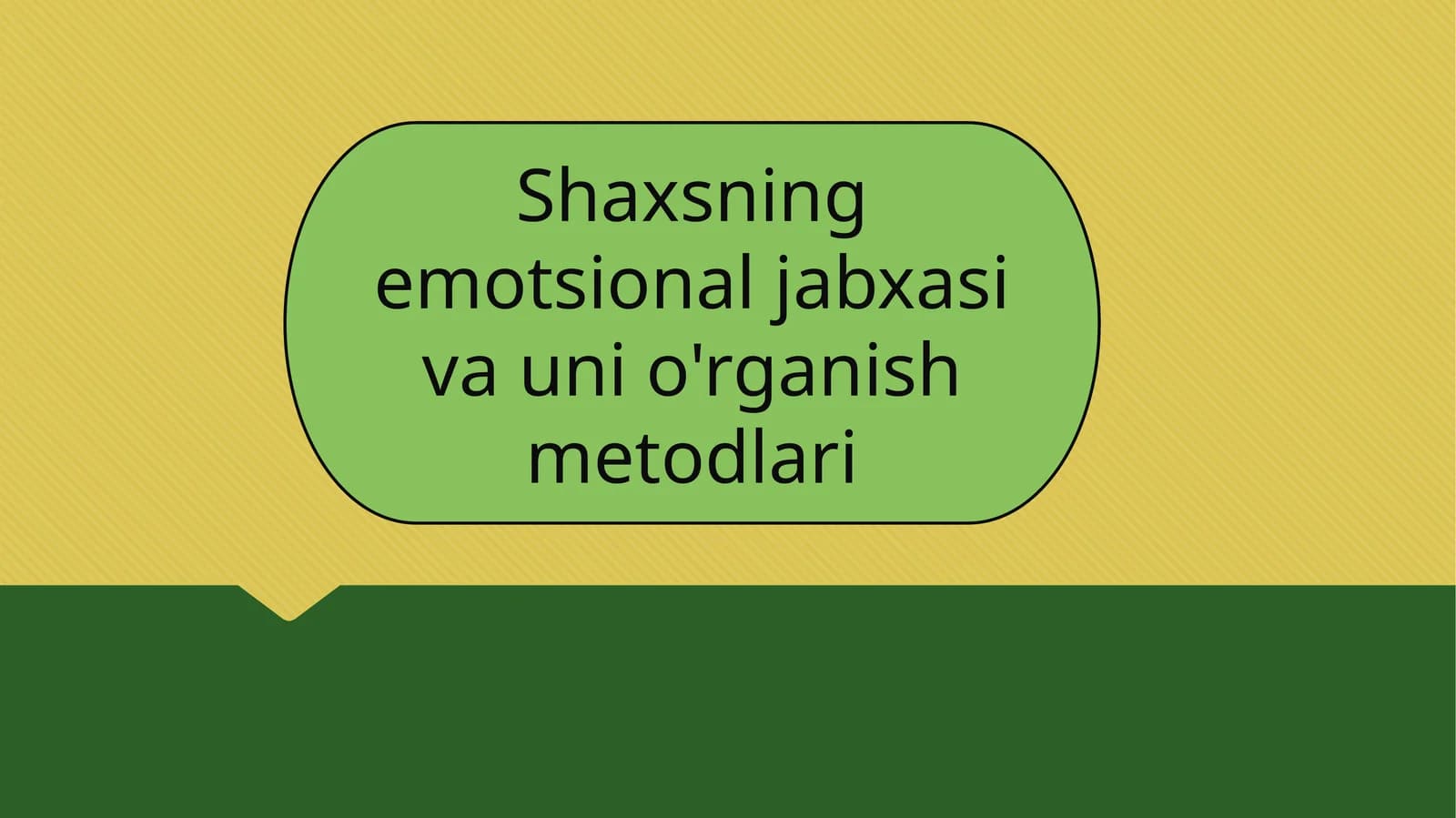 Shaxsning emotsional jahxasini va uni o'rganish metodlari