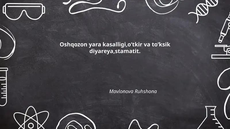 Oshqozon yara kasalligi