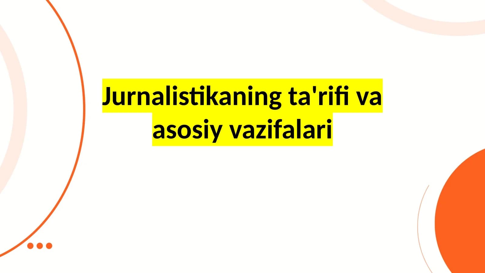 Jurnalistika haqida