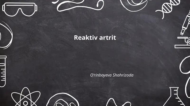Reaktiv artrit