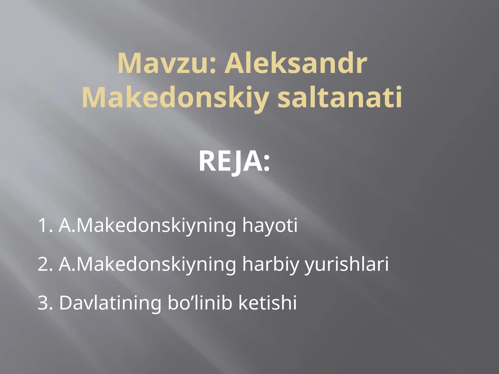 Aleksandr Makedonskiy saltanati