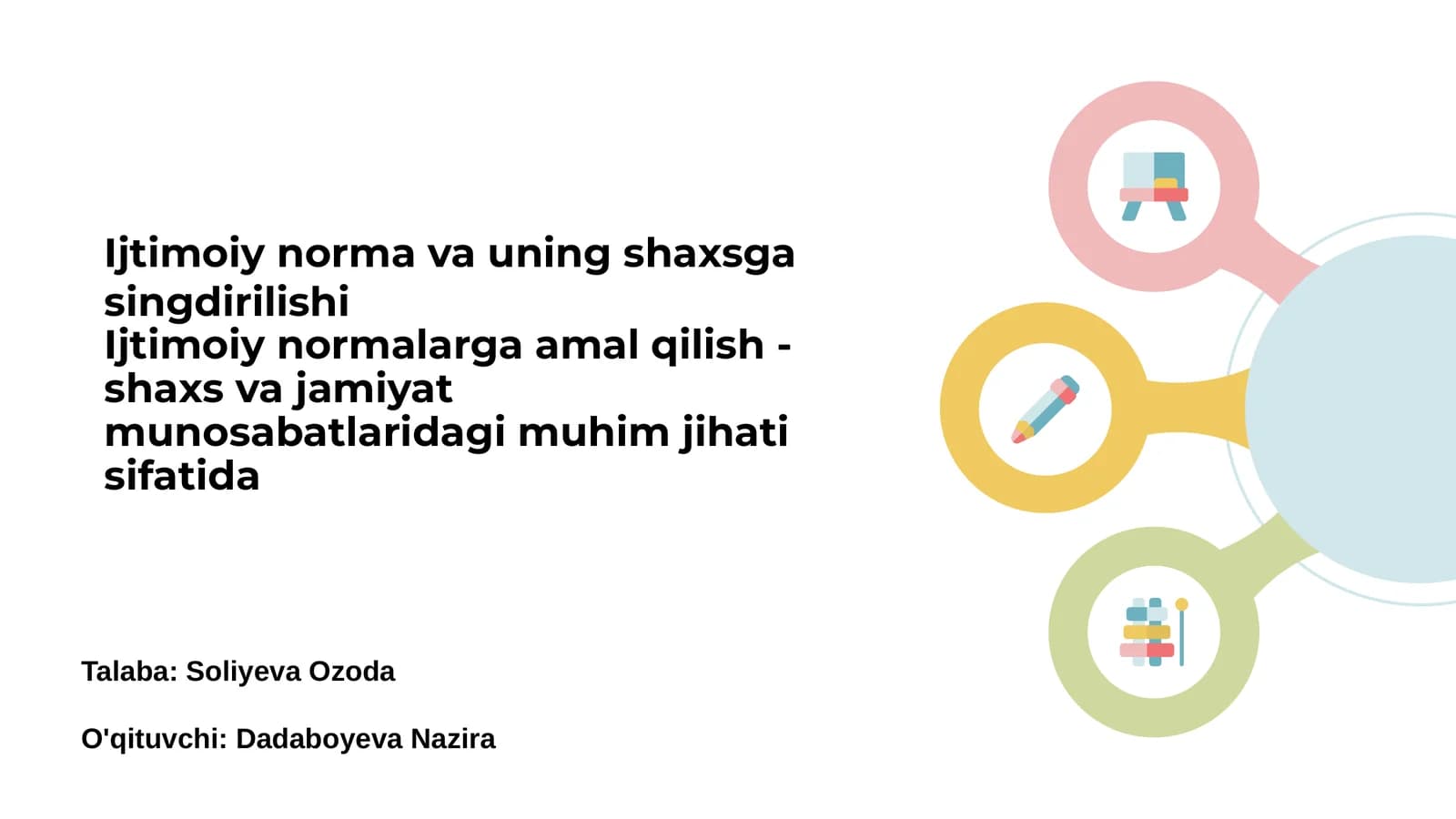 Ijtimoiy norma va uning shaxsga singdirilishi