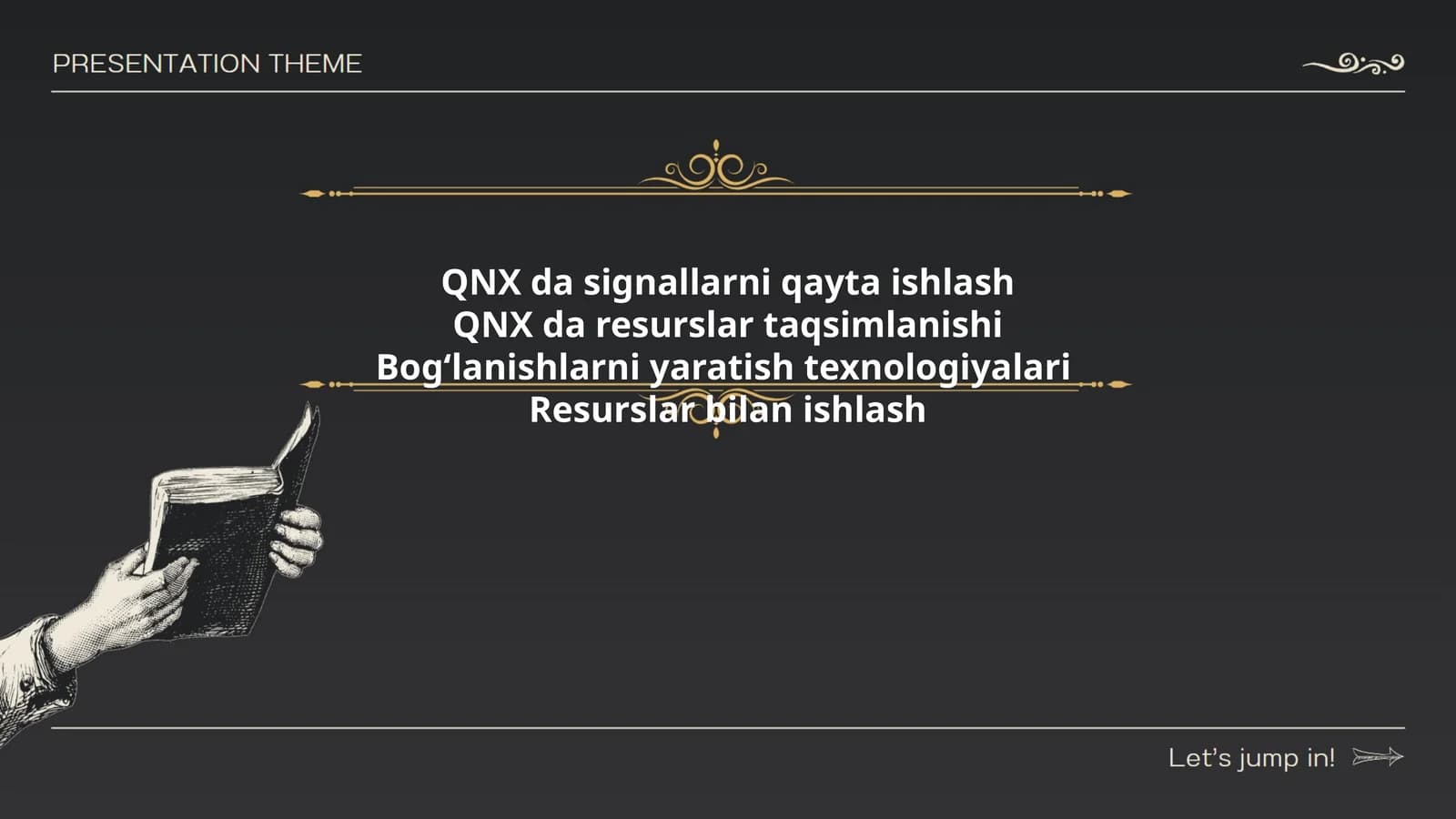 QNX da signallarni qayta ishlash