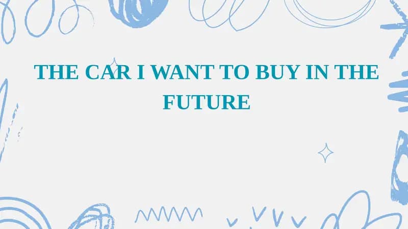 The car i want to buy
