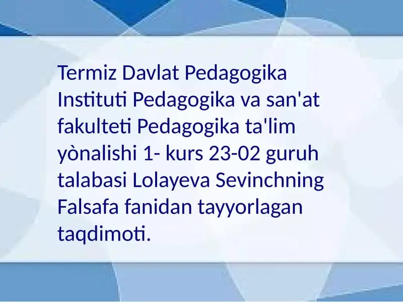 Qadriyattushunchasi