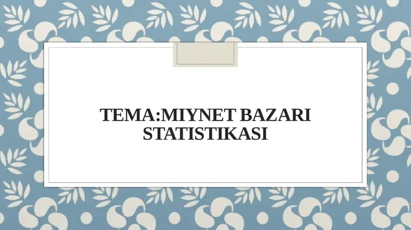 Miynetbazarı statistikası