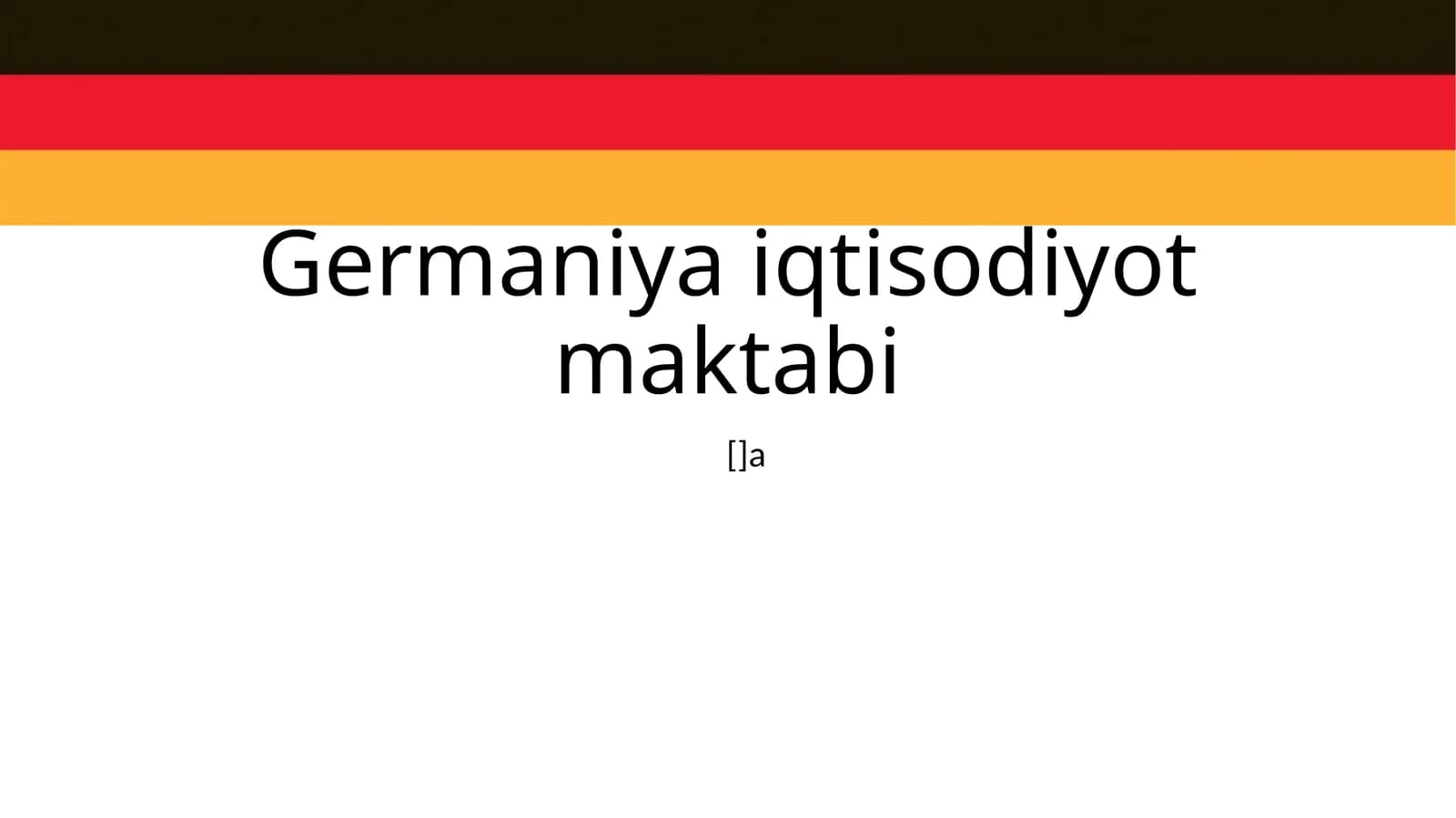 Germaniya iqtisodiyotmaktabi