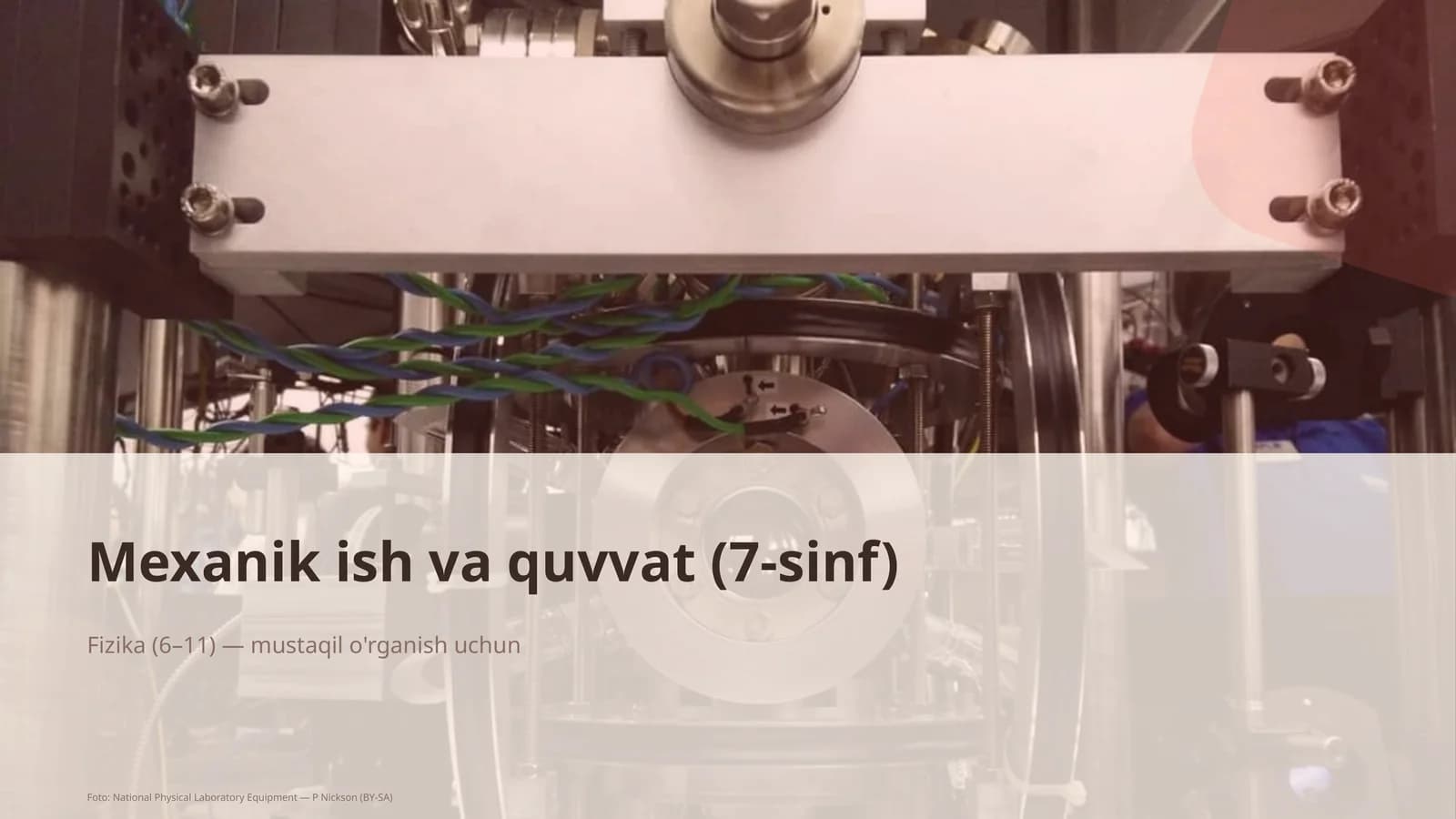 Mexanik ish va quvvat (7-sinf)