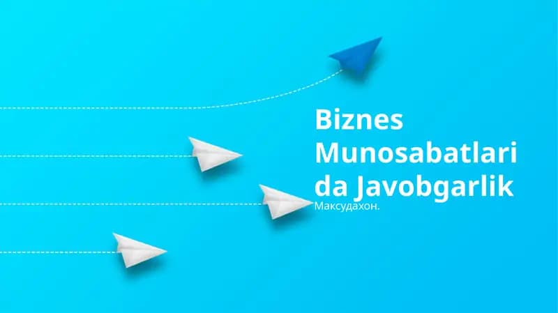Mas'uliyatli biznes tamoyillari