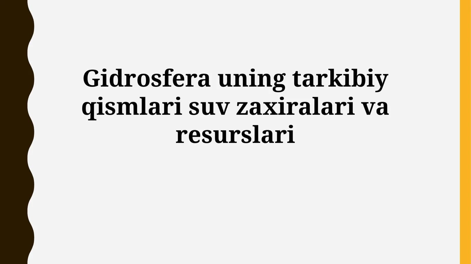 Gidrosfera