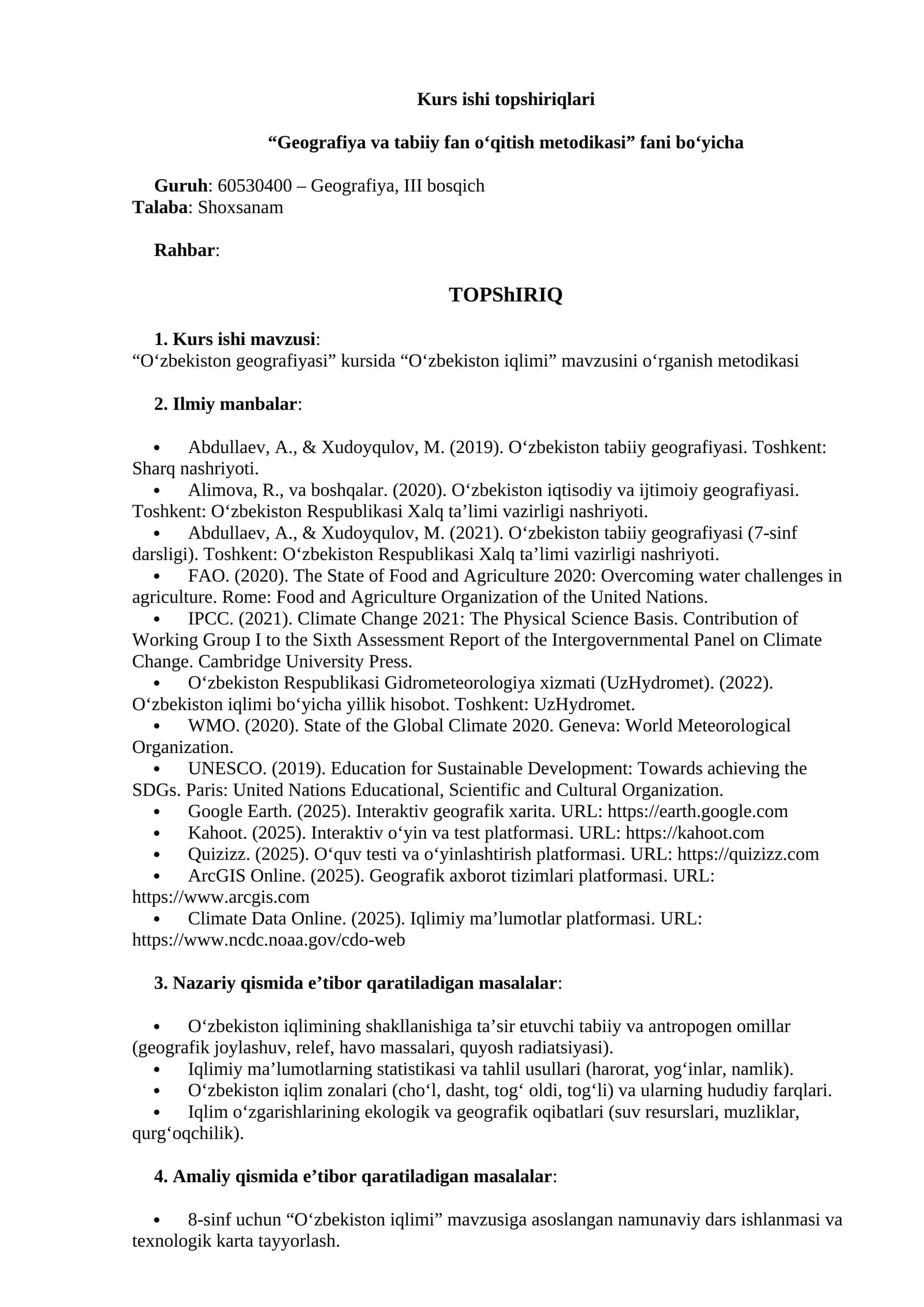 Oʻzbekiston iqlimi