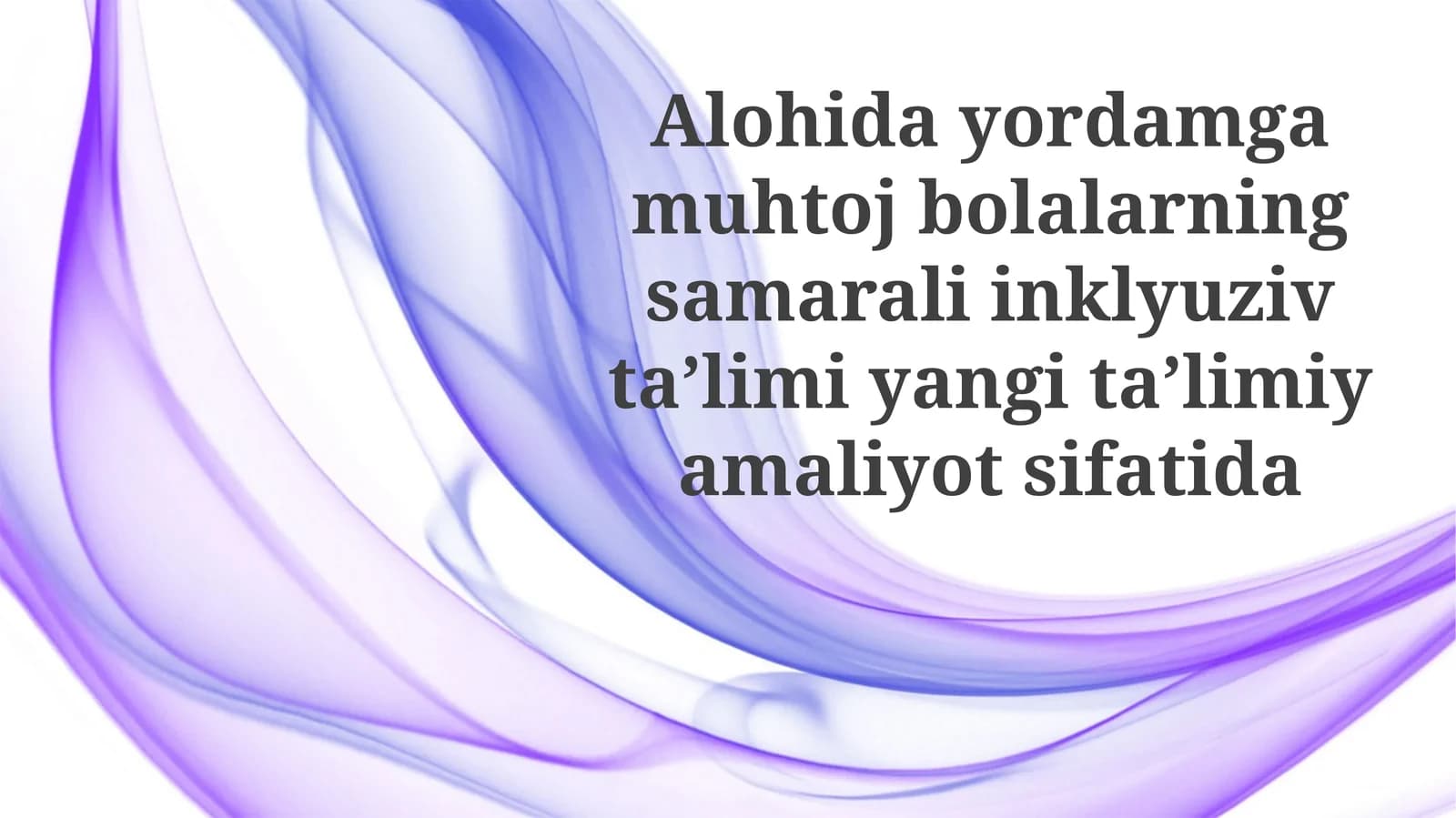 Inklyuziv ta'lim