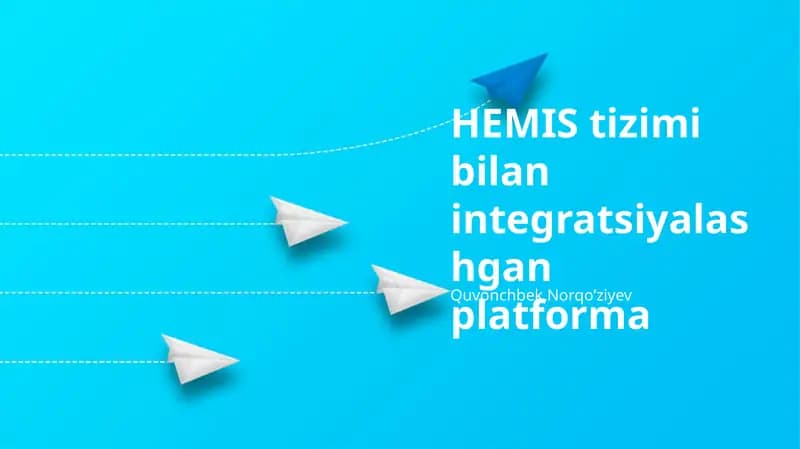 Hemis tizimi bilan integratsiyalashgan platforma
