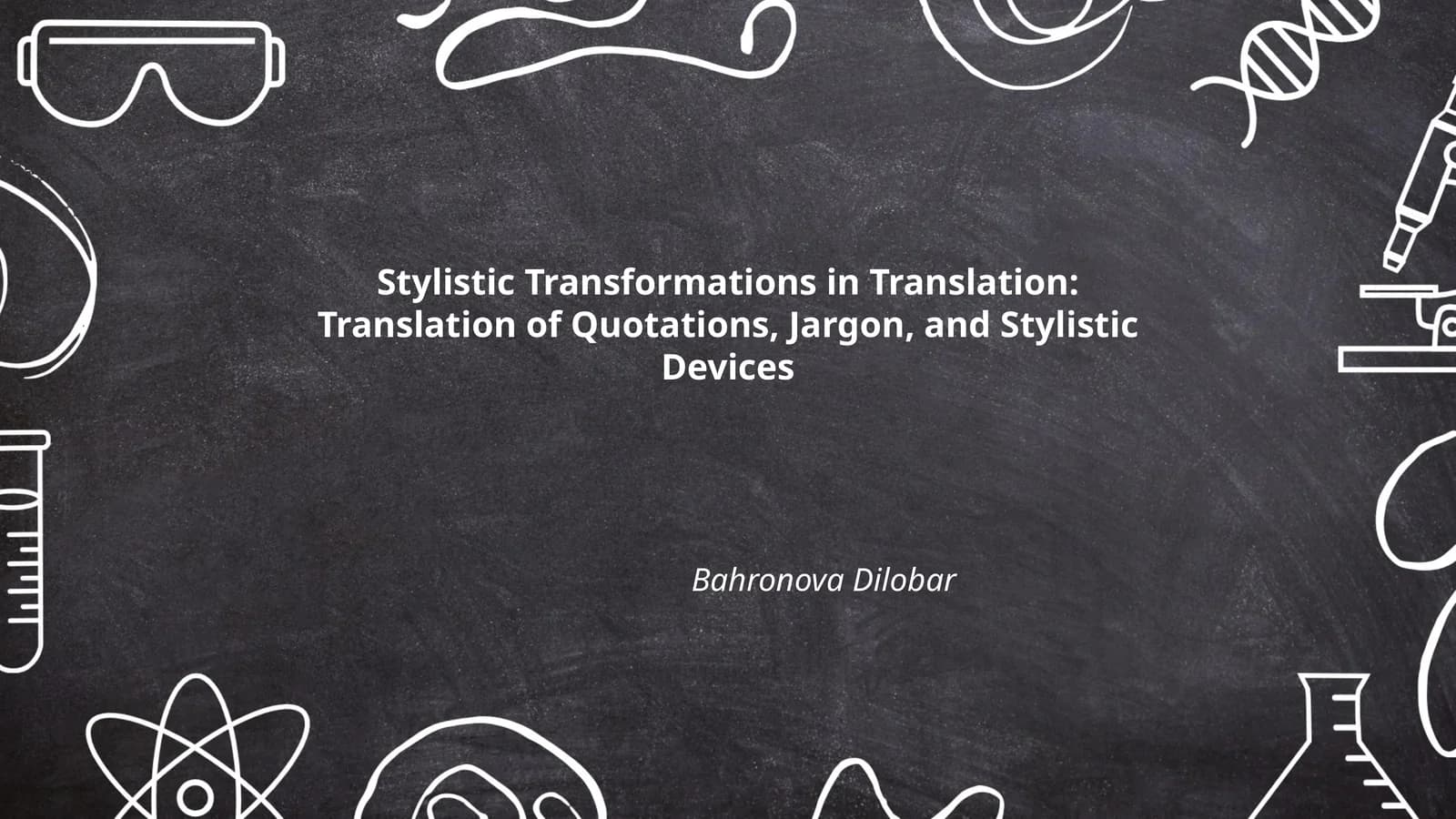 Stylistic Transformations in Translation