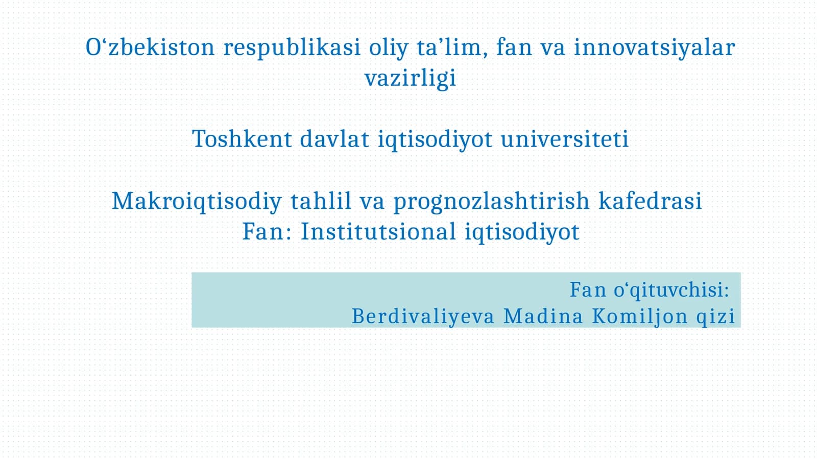 Rejavabozor institutlari