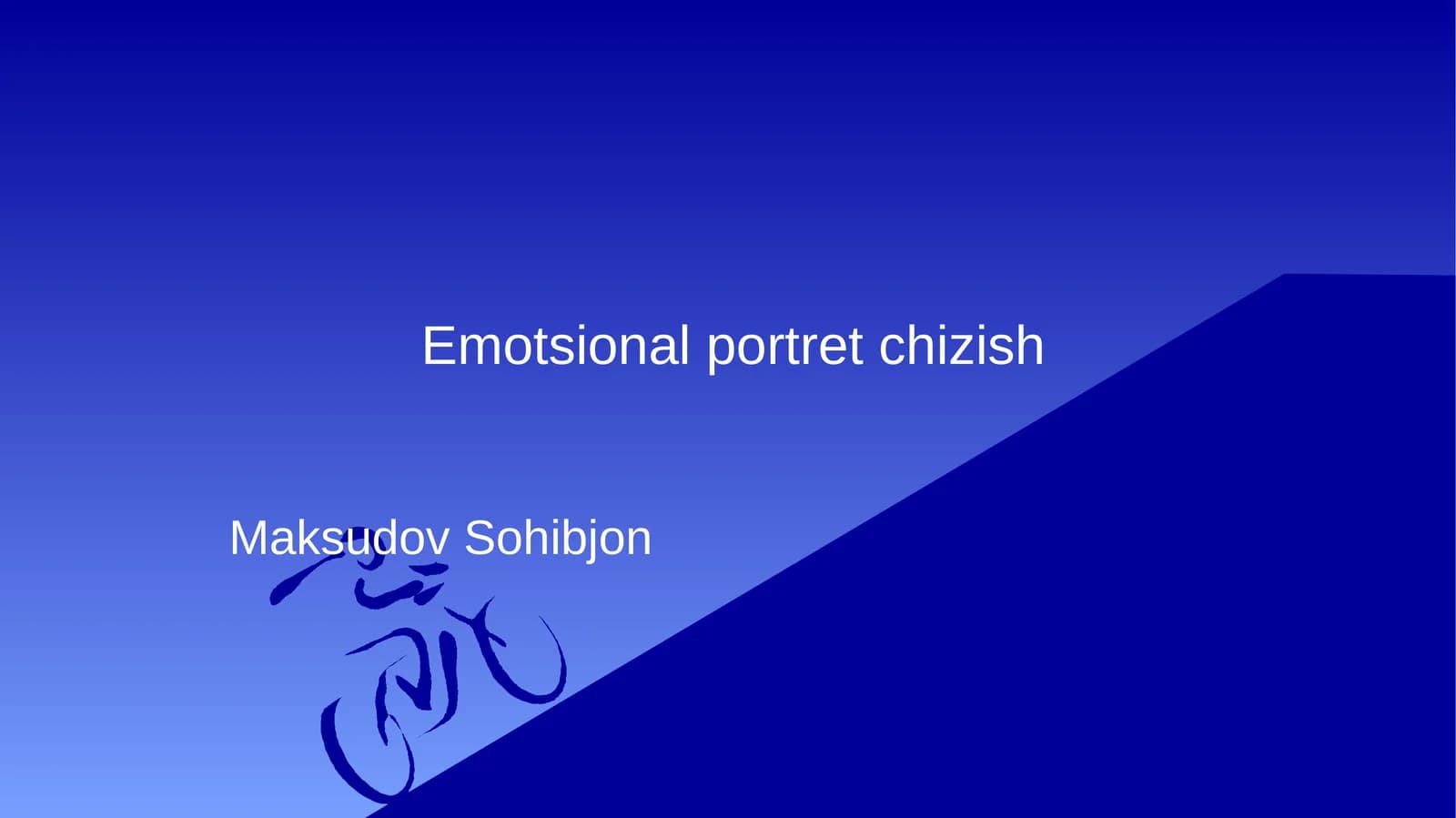 Emotsional portret chizish