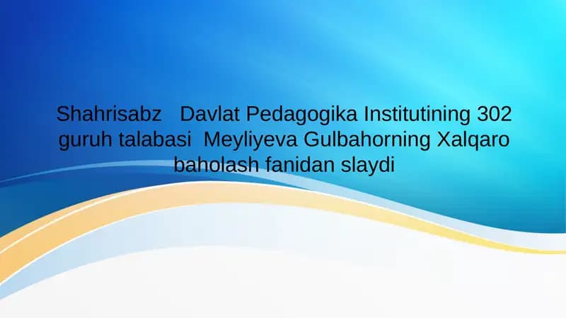 Ta`lim tizimi rivojlangan dunyo mamlakatlari