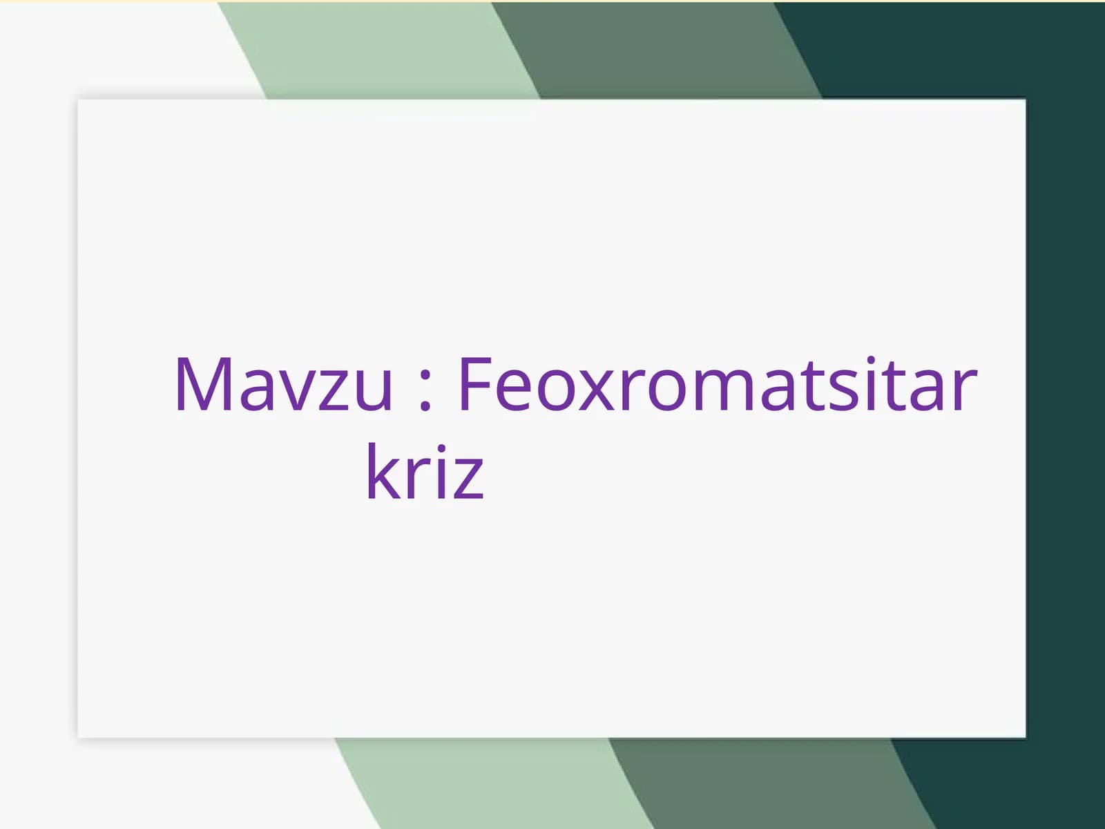 Feoxromatsita rkriz