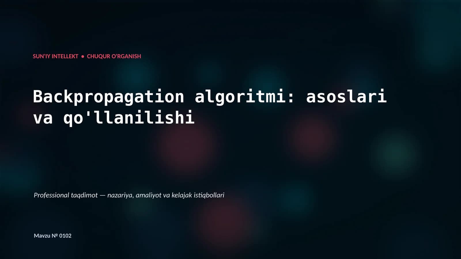 Chuqur O'rganish