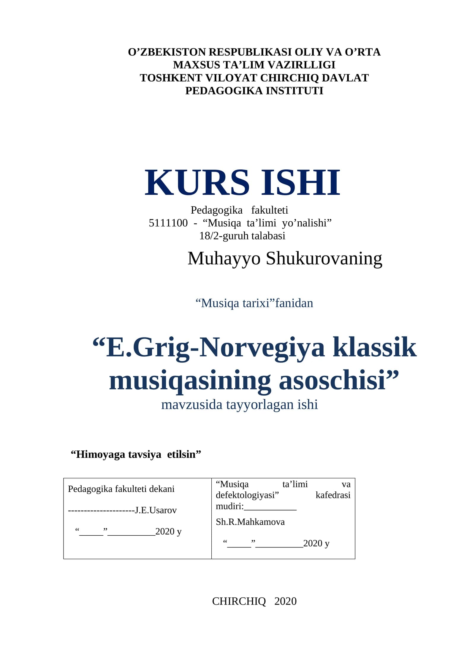 E.Grig-Norvegiya klassik musiqasining asoschisi