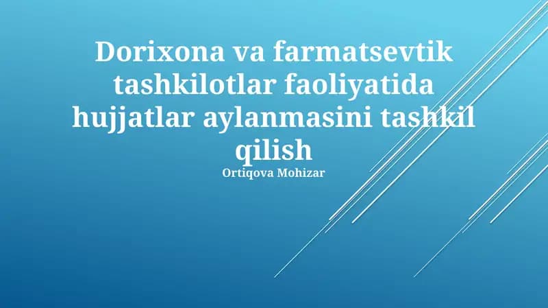 Hujjatlarning elektron va qog'oz shakllarida aylanishi