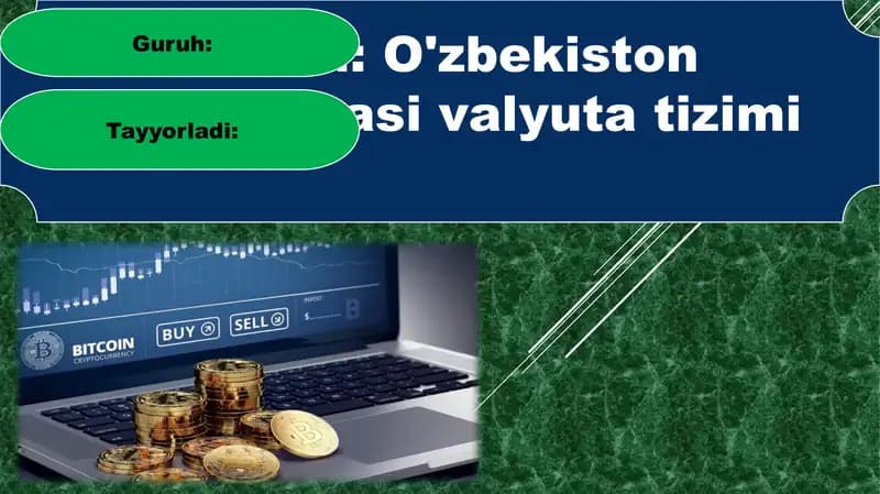 O'zbekiston Respublikasi valyuta tizimi