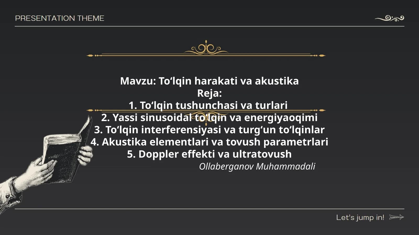 Toʻlqin harakati va akustika