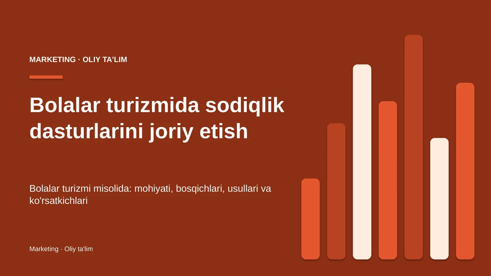 bolalar turizmida sodiqlik dasturlarini joriy etish 8802