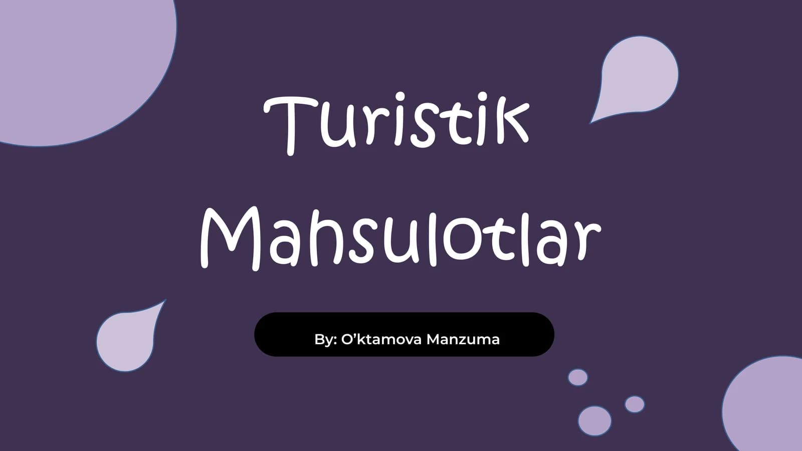 Turistik Mahsulotlar