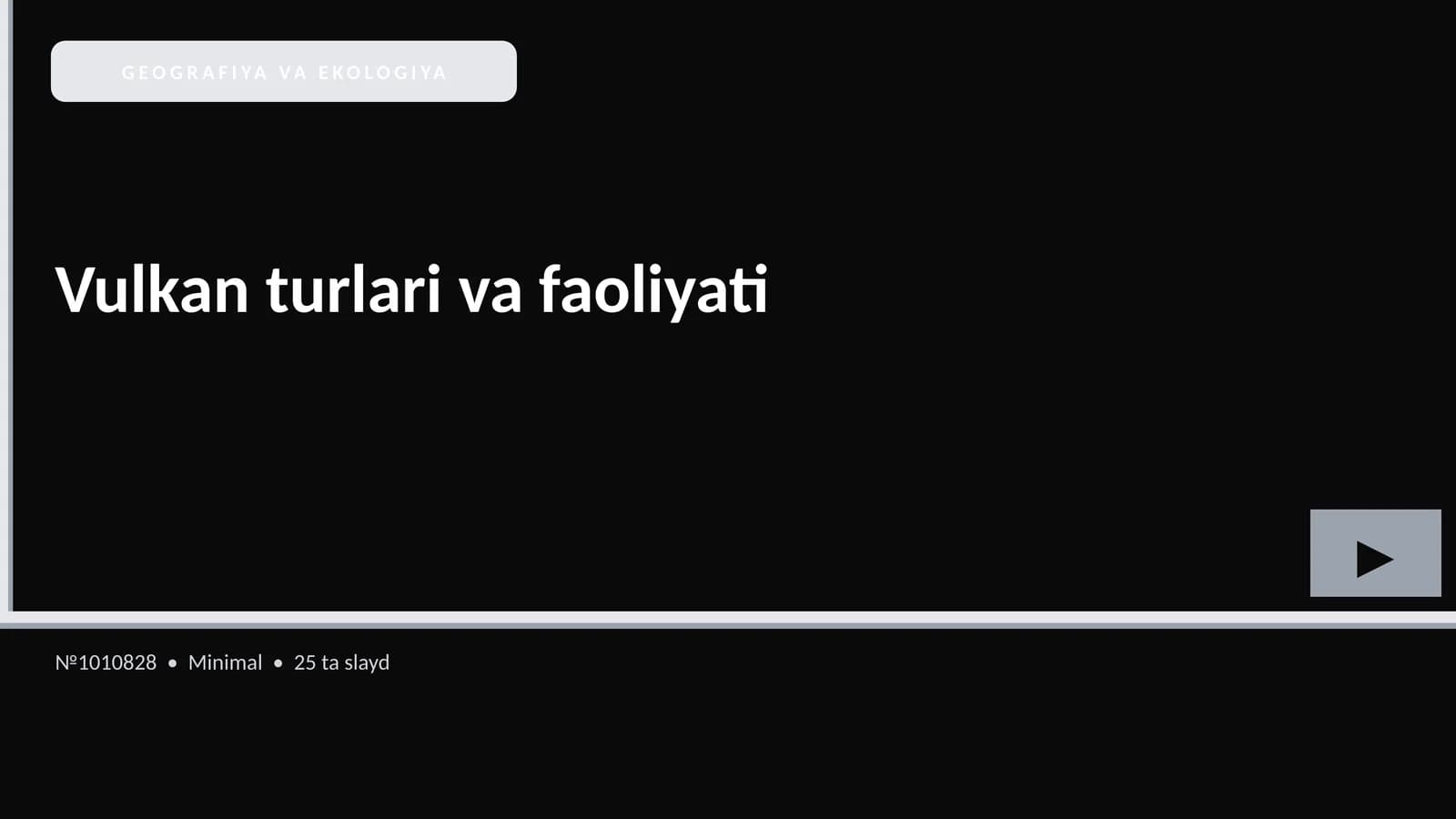 Vulkan turlari va faoliyati