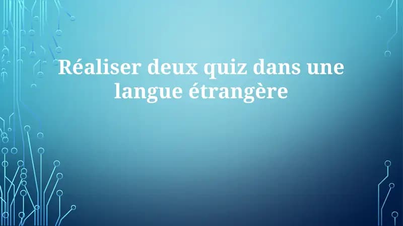 Quiz yaratish rejalari