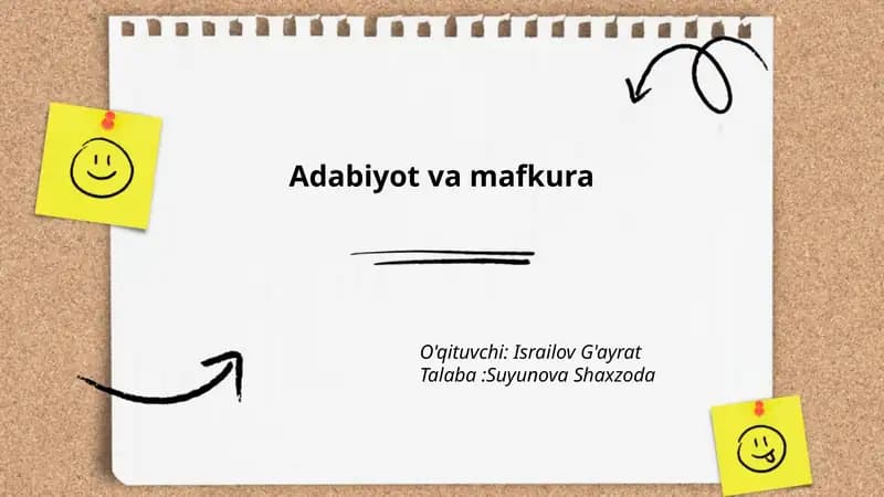 Adabiyot va mafkura tarixi