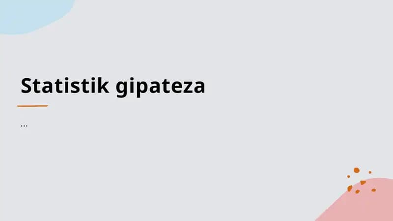 Statistika inferencesi asoslari