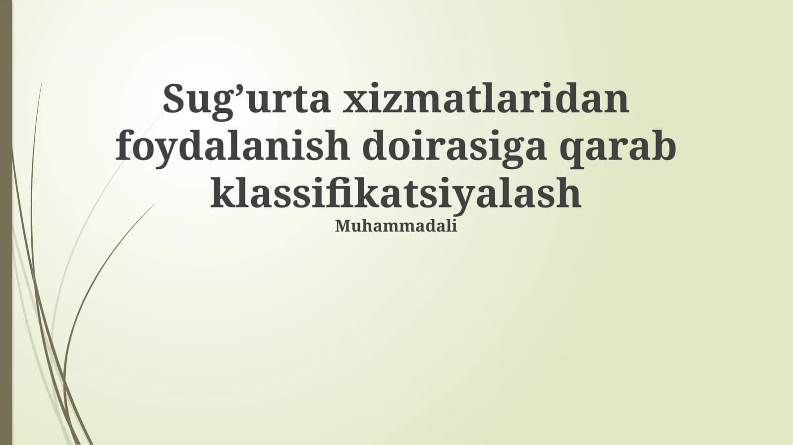 Sug'urta xizmatlari qamroviga ko'ra tasniflash: Asosiy tushunchalar va turlari