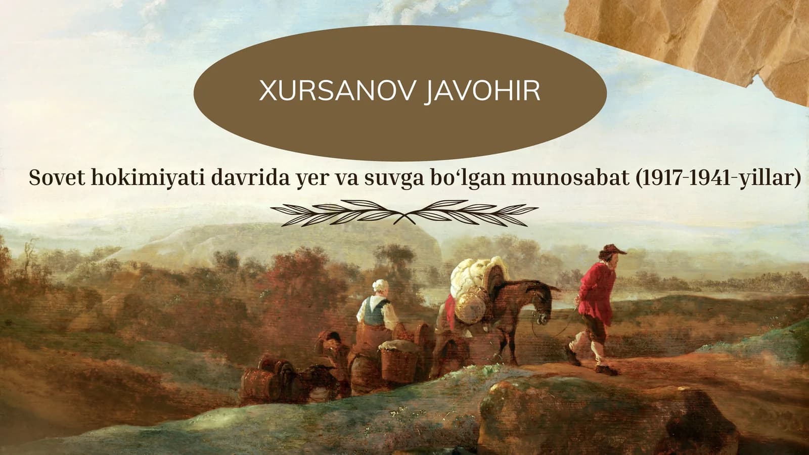 XURSANOV JAVOHIR