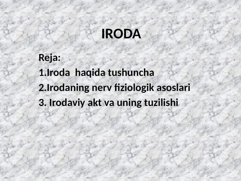 Iroda