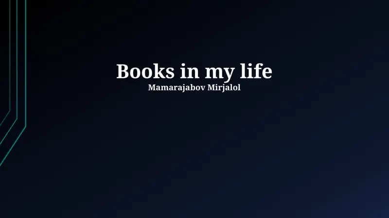 Books in my life
