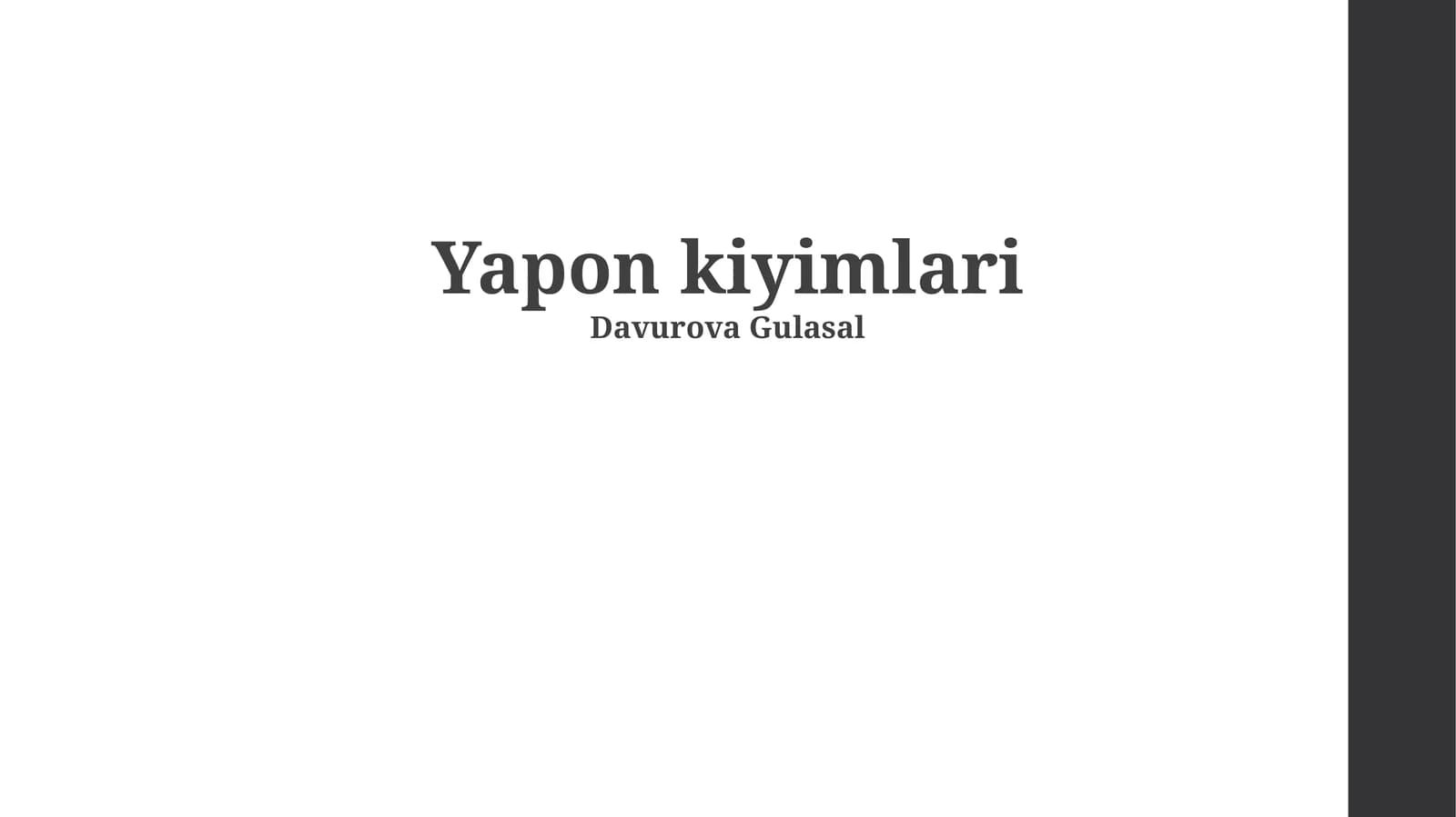 Yapon kiyimlari