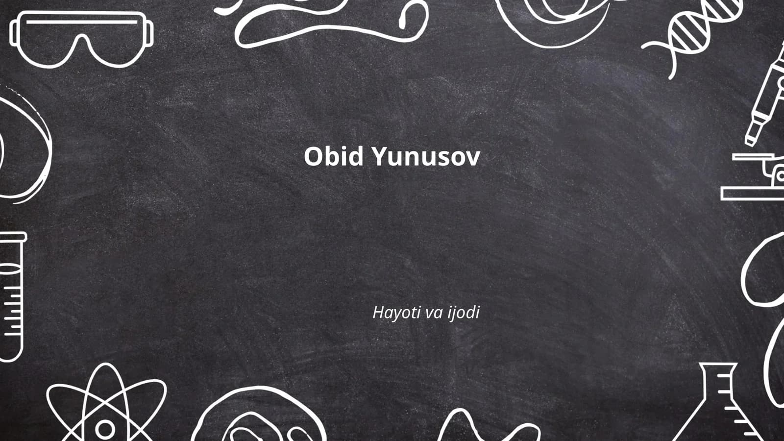 Obid Yunusovning tarjimayi holi