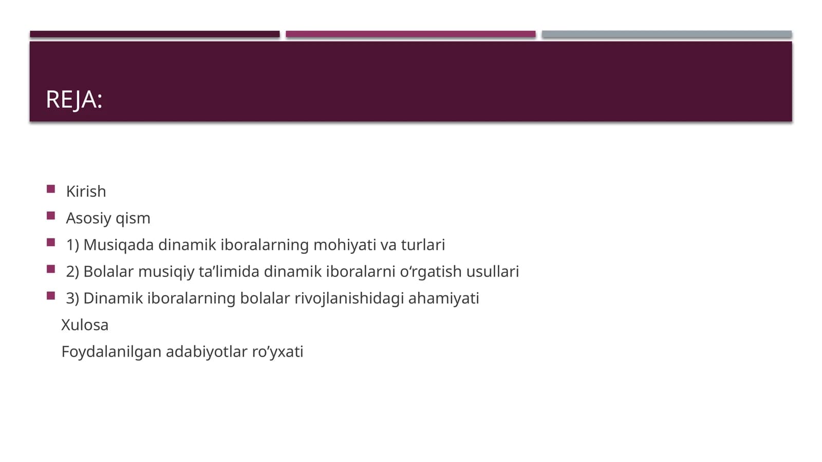 Musiqada dinamik iboralar