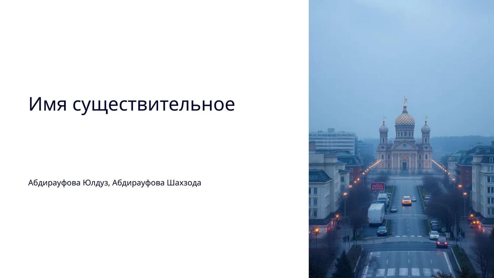 Имя существительное