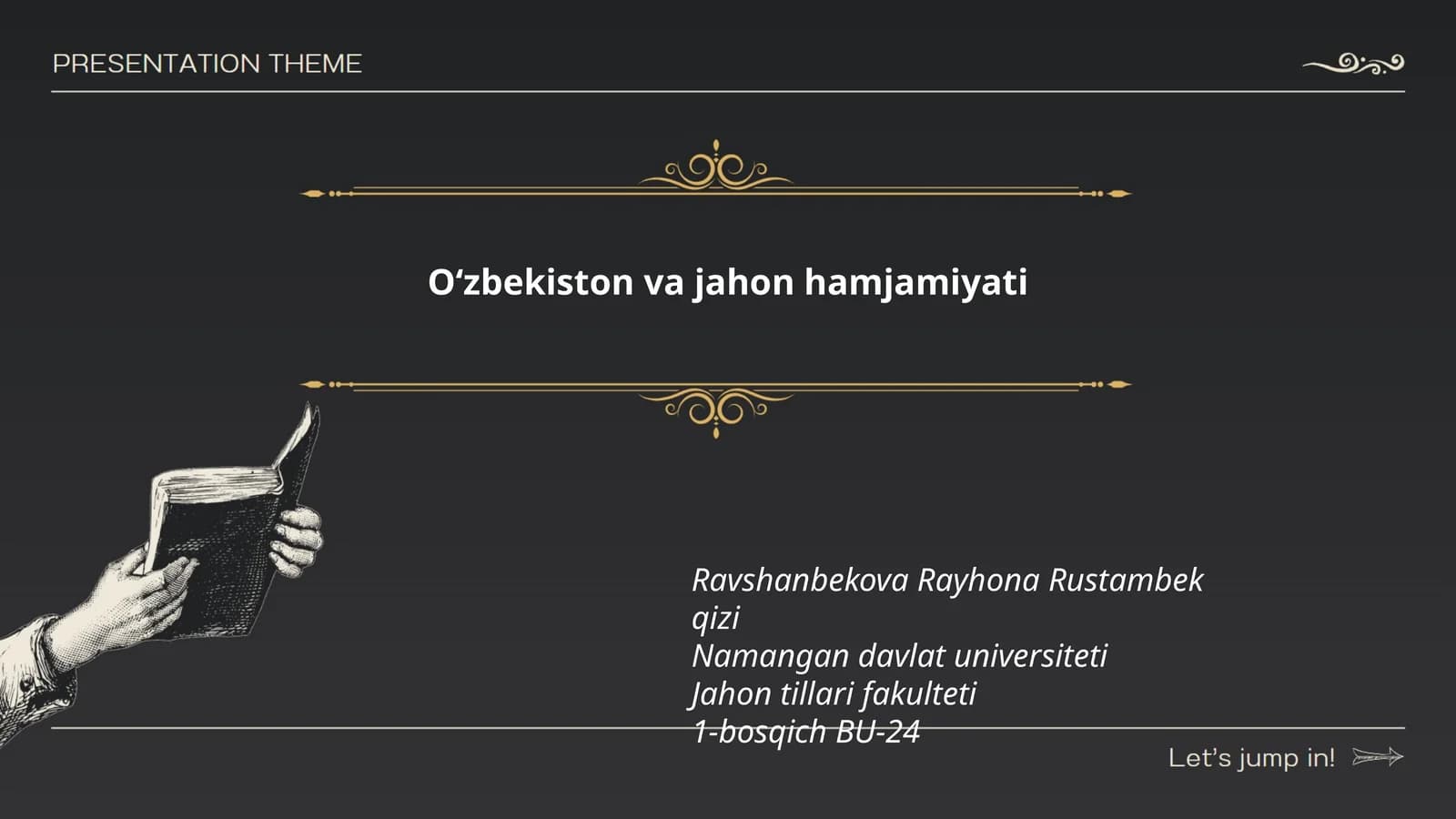Oʻzbekiston va jahon hamjamiyati