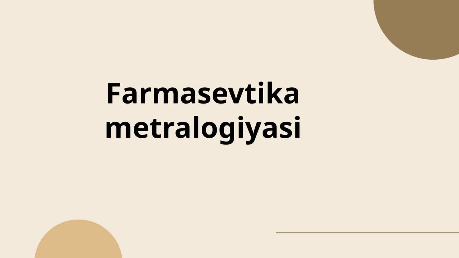 Farmasevtika metralogiyasi