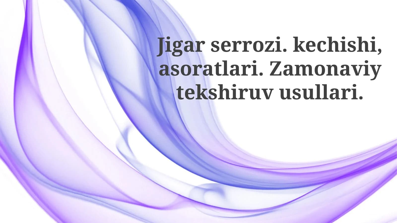 Jigar sirrozi: Kechishi, asoratlari va tasnifi