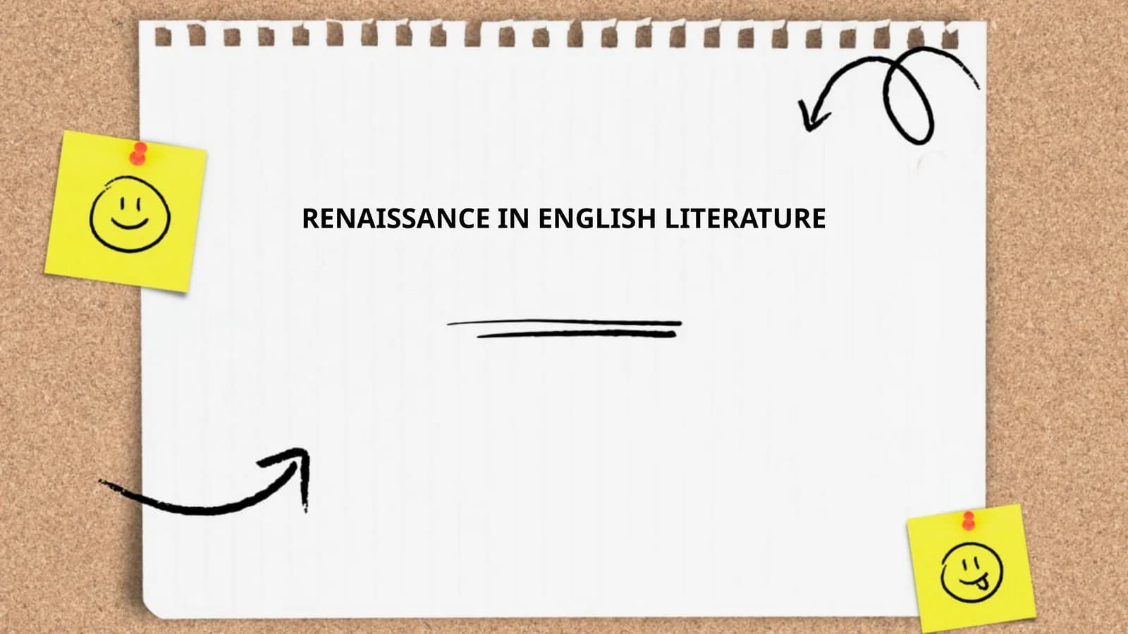 RENAISSANCE IN ENGLISH LITERATURE